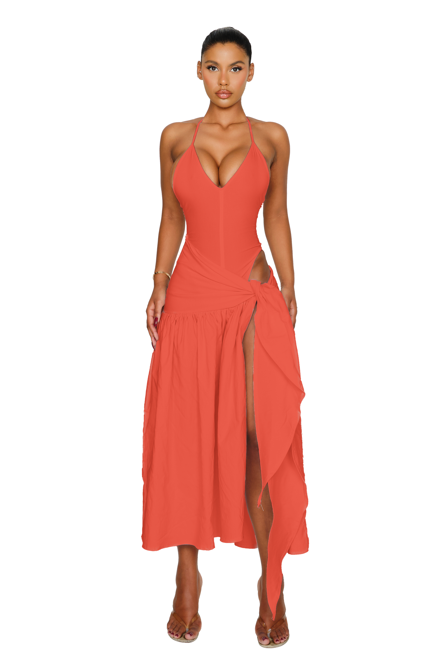 Atacama Dress - Burnt Coral