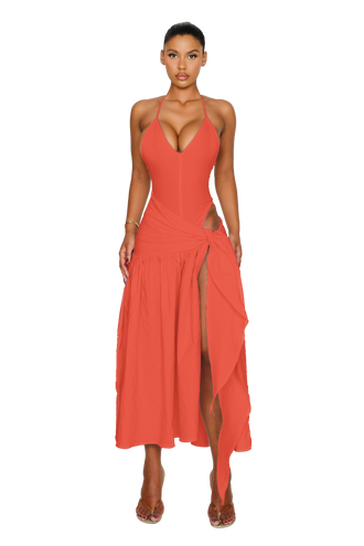 Atacama Dress - Burnt Coral