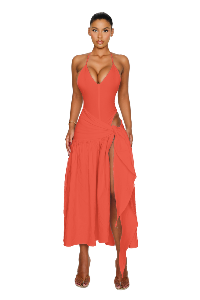 Atacama Dress - Burnt Coral