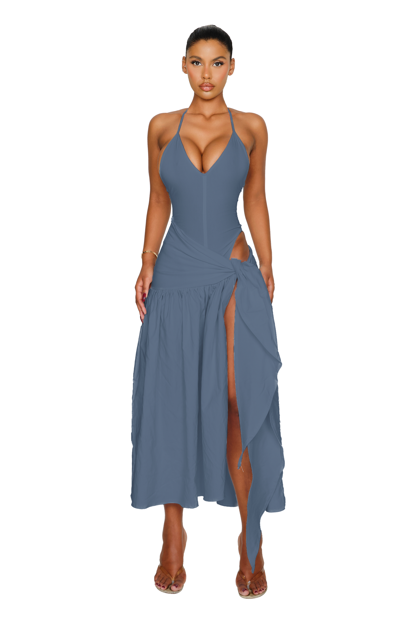 Atacama Dress - Slate Blue