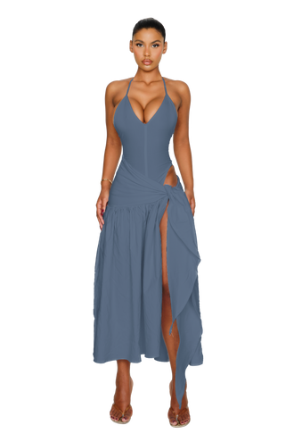 Atacama Dress - Slate Blue