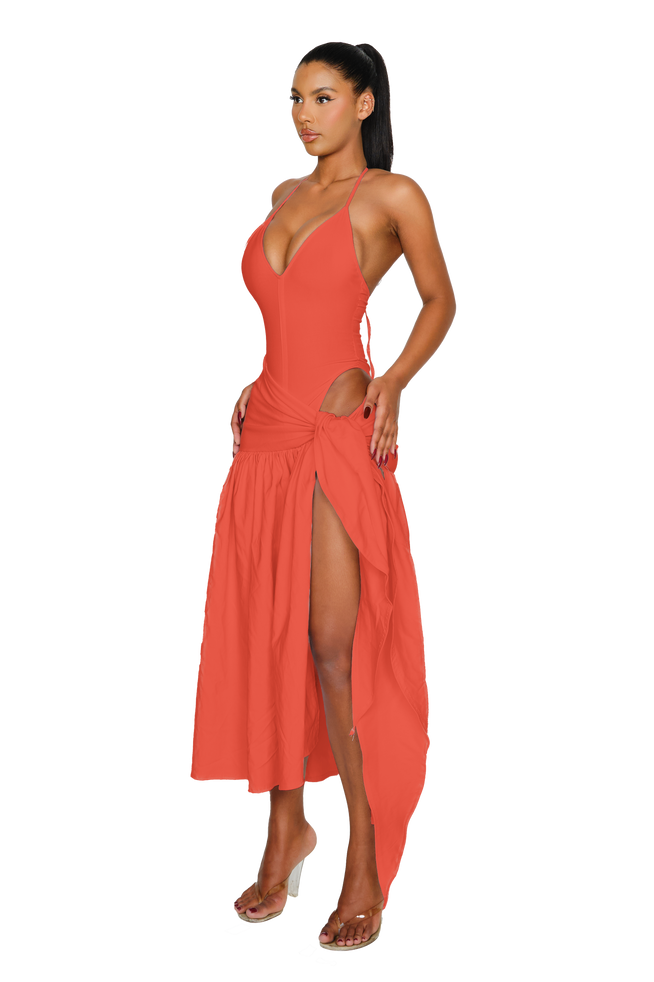Atacama Dress - Burnt Coral