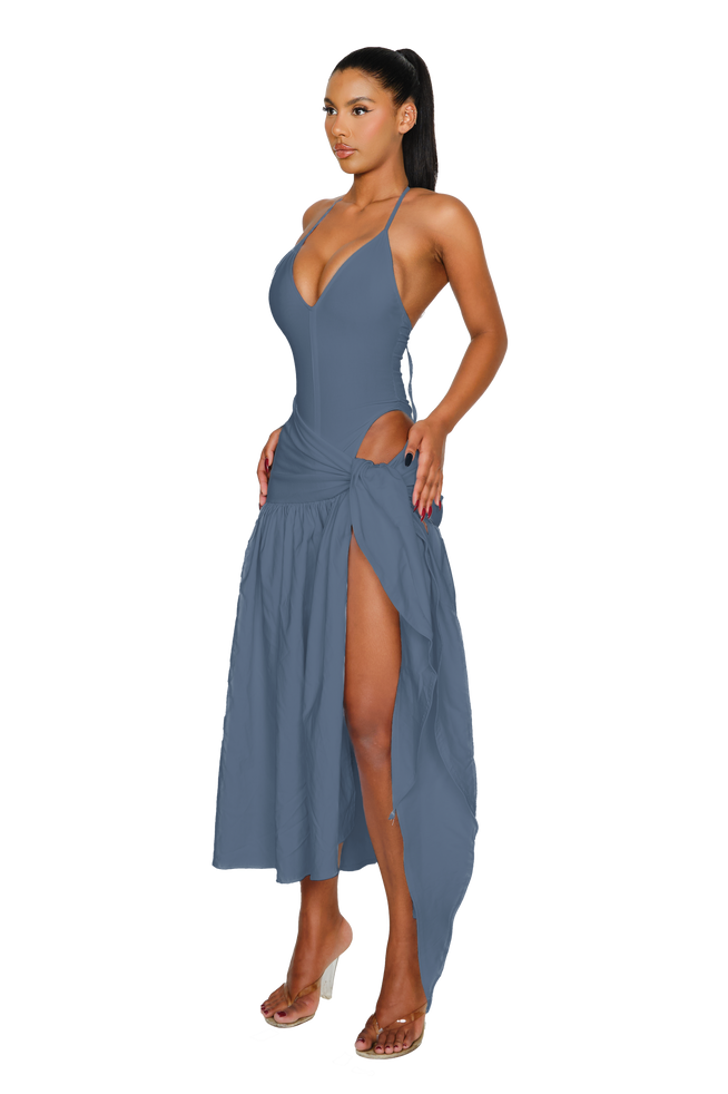 Atacama Dress - Slate Blue