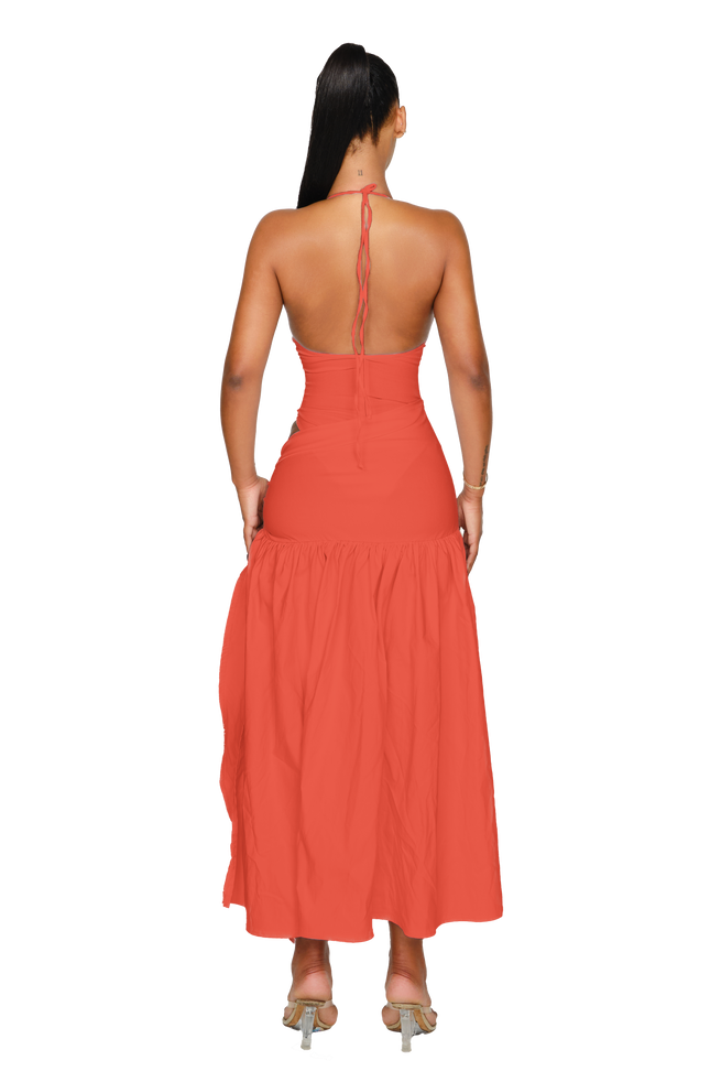 Atacama Dress - Burnt Coral