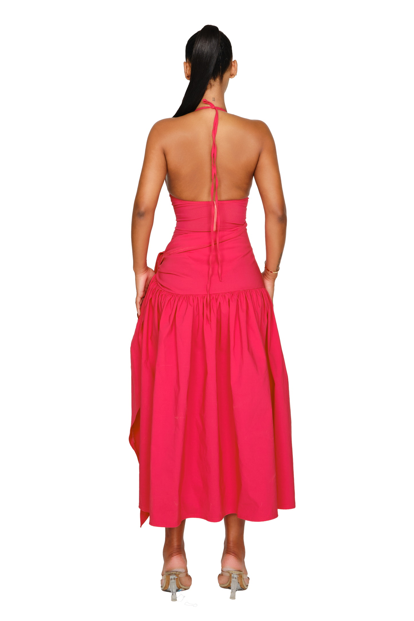 Atacama Dress - Hot Hibiscus