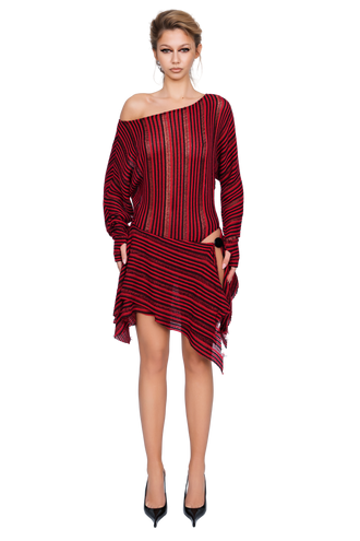 Falzarego Skater Dress - Cinnabar