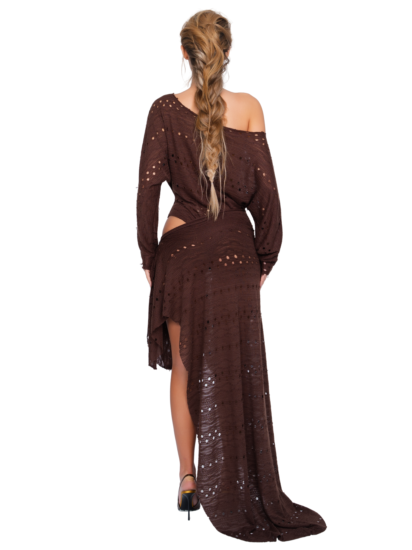 Falzarego Dress - Raw Cocoa Knit