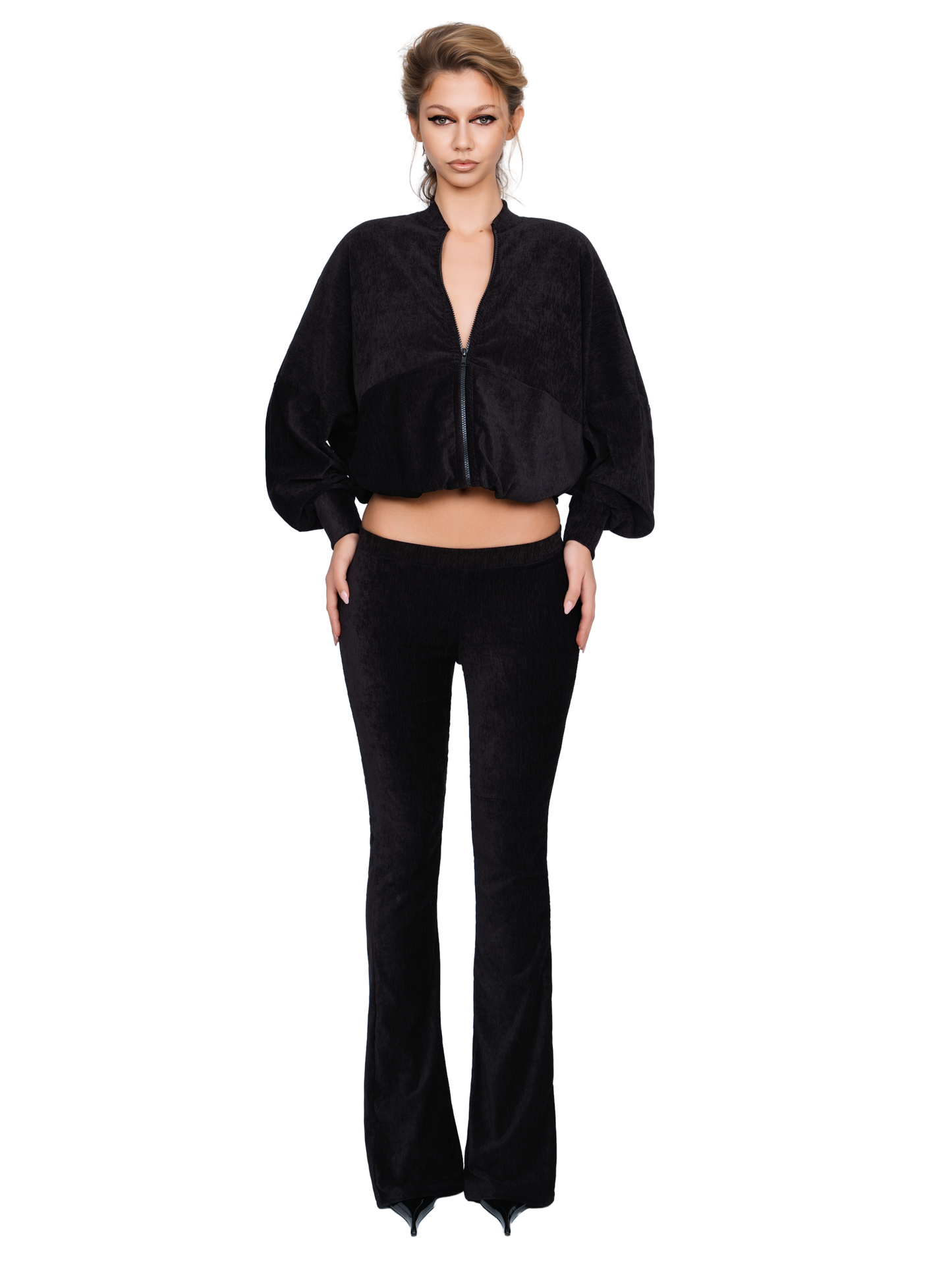 Palla Bianca Bomber Jacket - Obsidian Plush