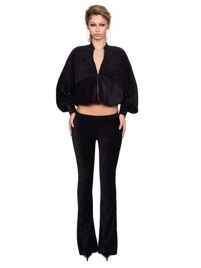 Palla Bianca Bomber Jacket - Obsidian Plush