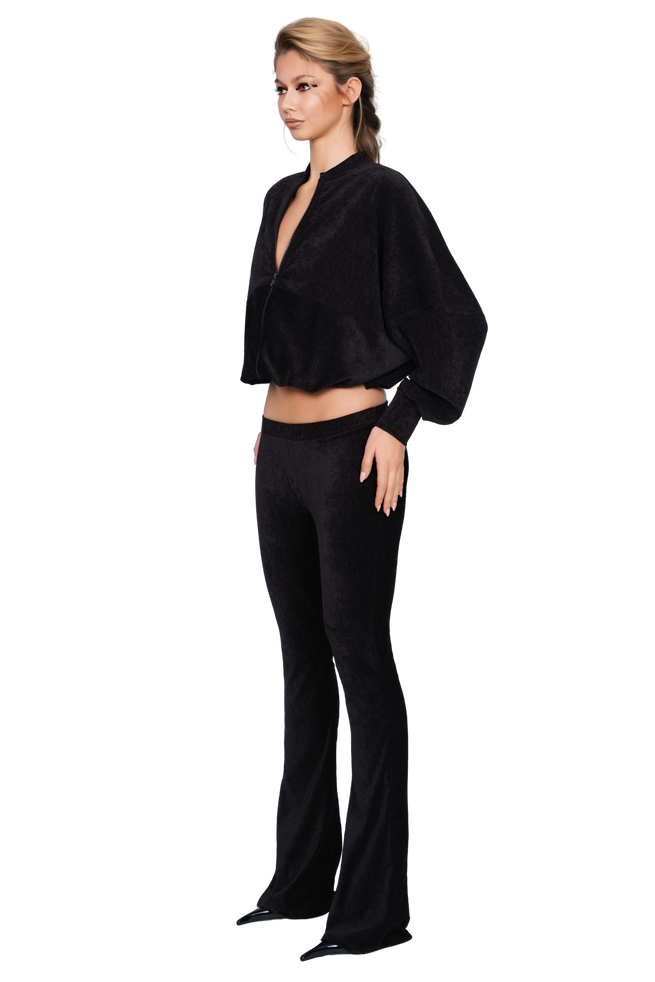 Palla Bianca Bomber Jacket - Obsidian Plush