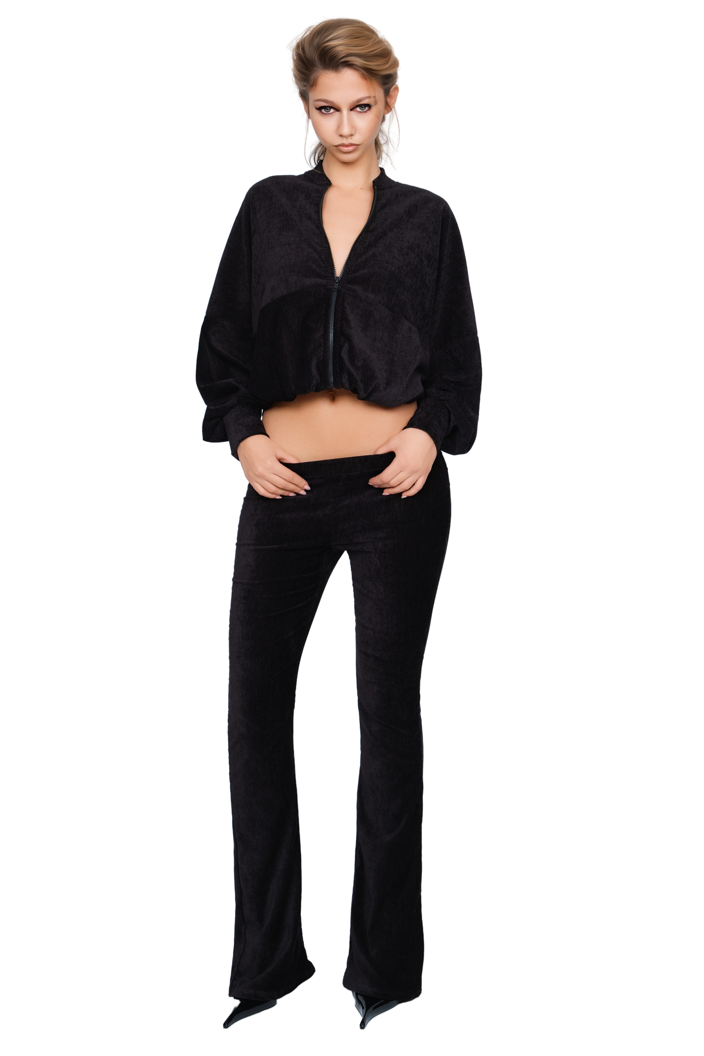 Palla Bianca Bomber Jacket - Obsidian Plush