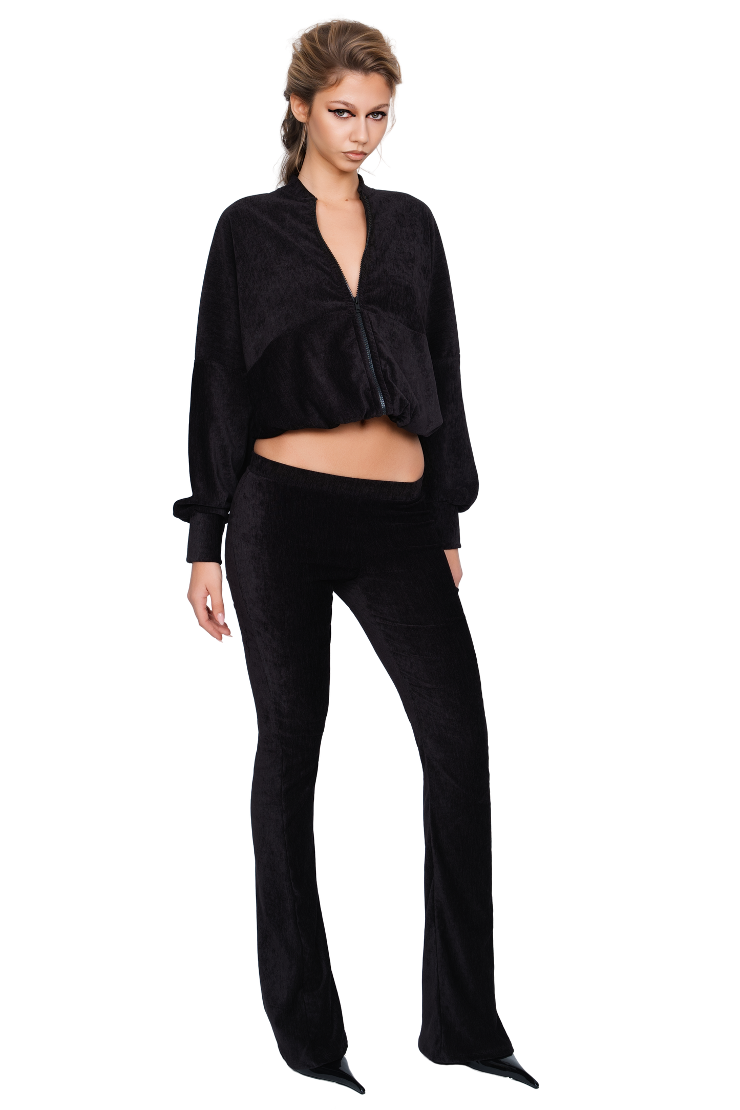 Palla Bianca Bomber Jacket - Obsidian Plush