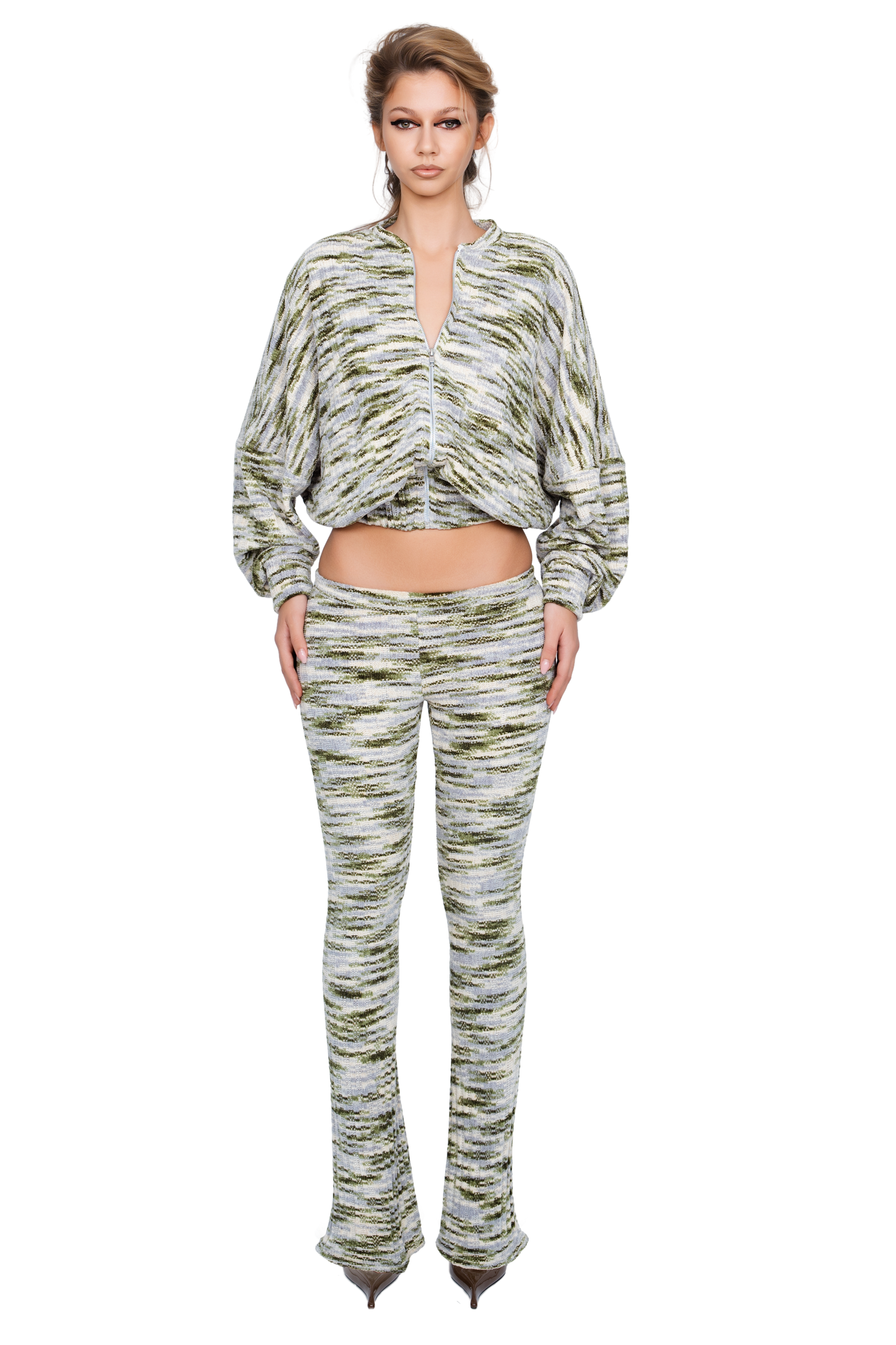 Dola Zip Bomber - Moss Strata