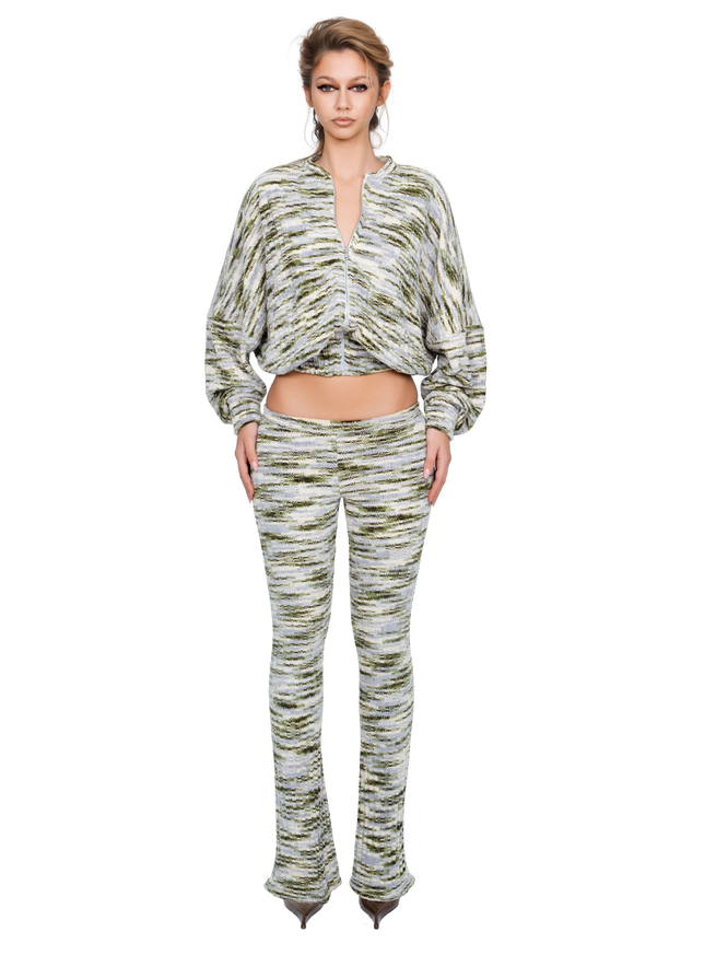 Dola Zip Bomber - Moss Strata