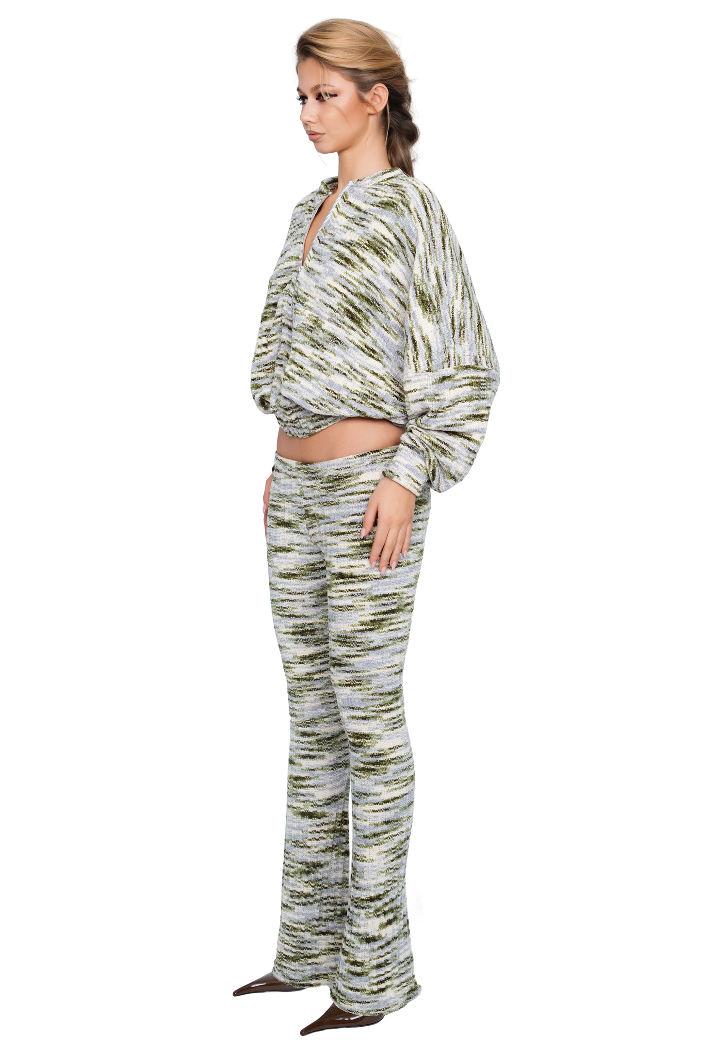 Dola Zip Bomber - Moss Strata
