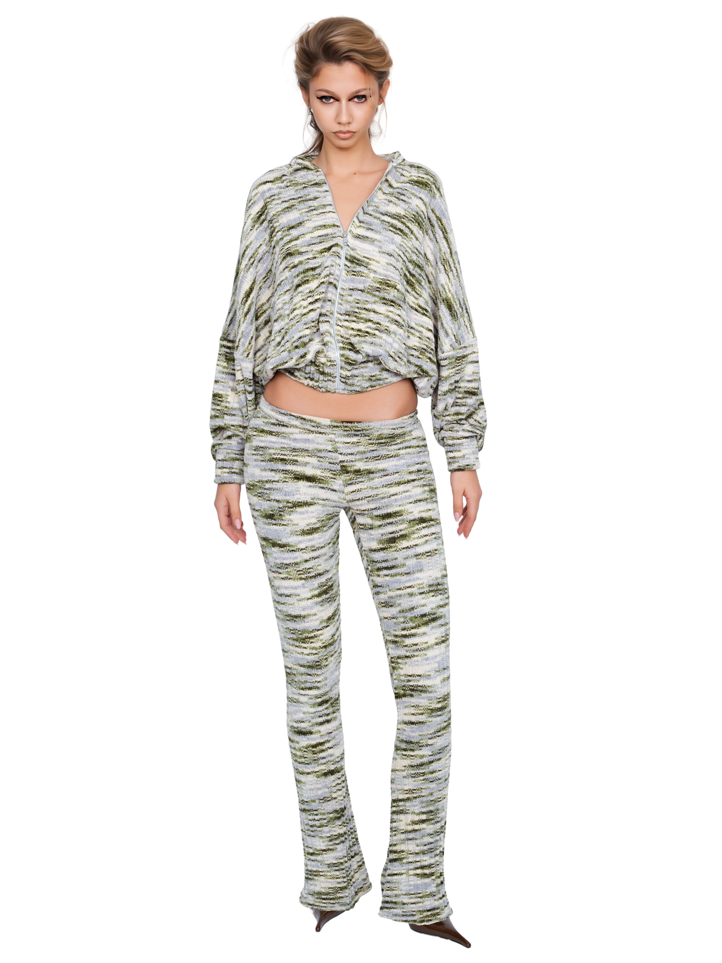 Dola Zip Bomber - Moss Strata