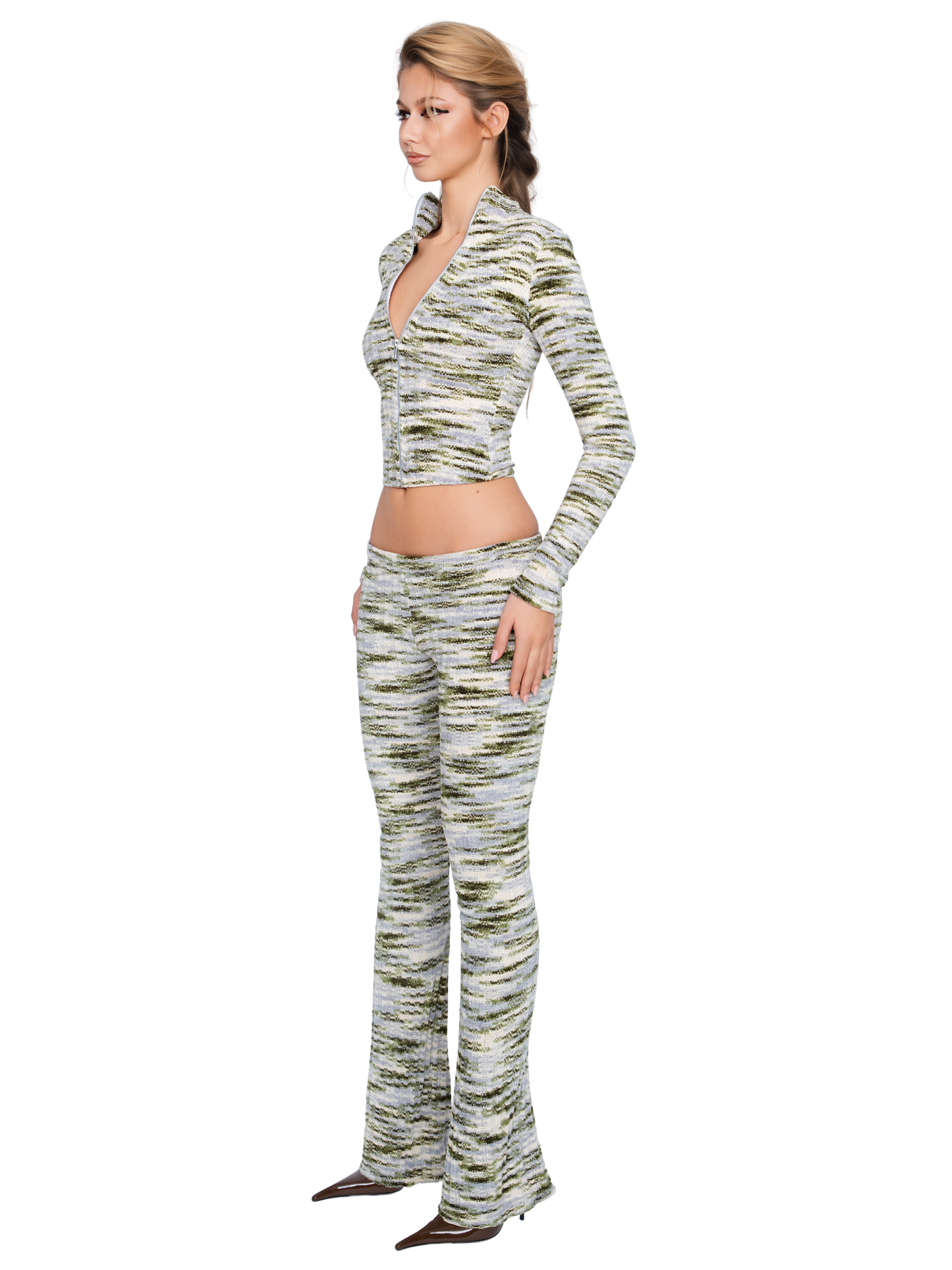 Dola Zip Jacket - Moss Strata