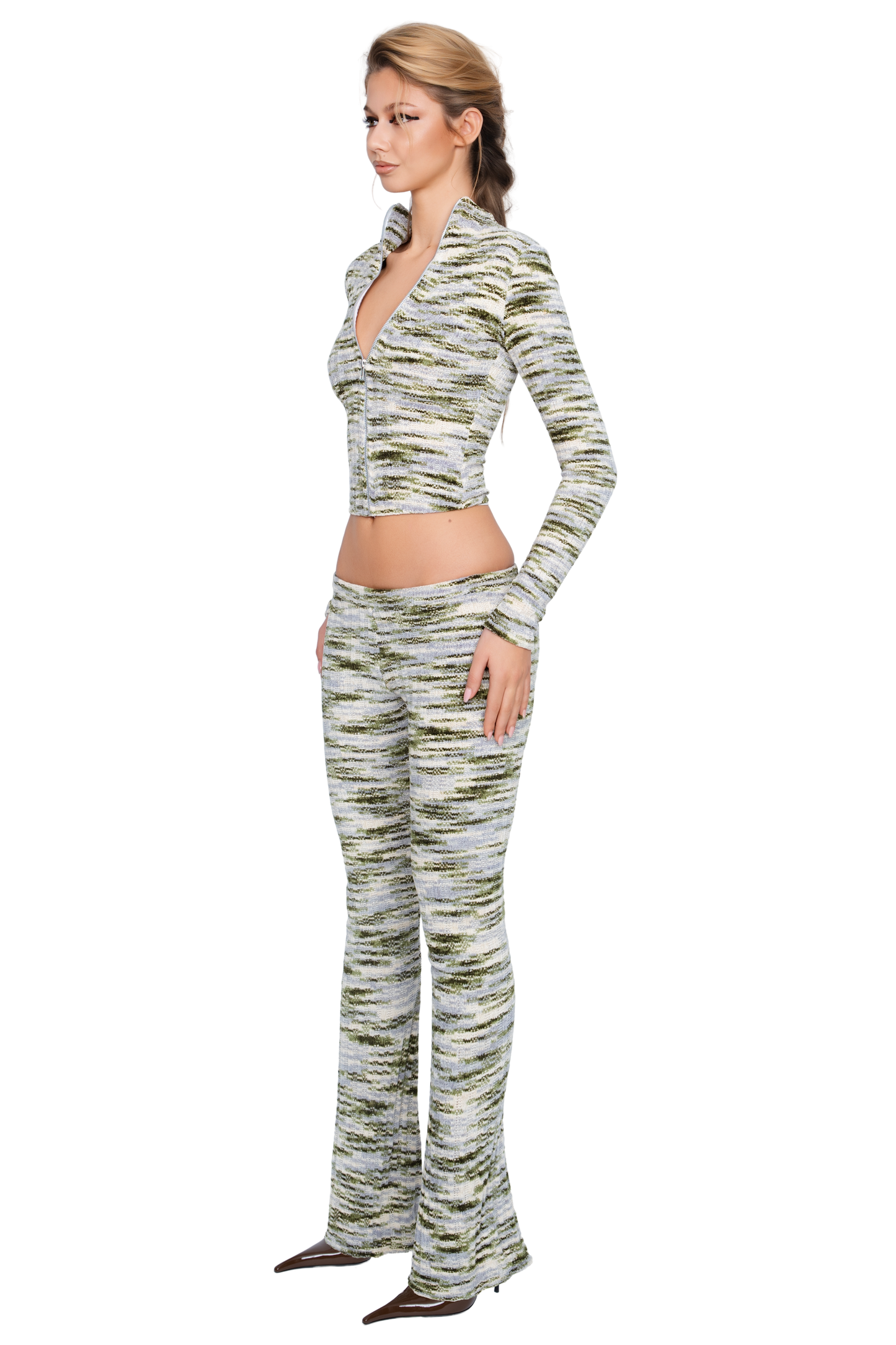 Dola Zip Jacket - Moss Strata