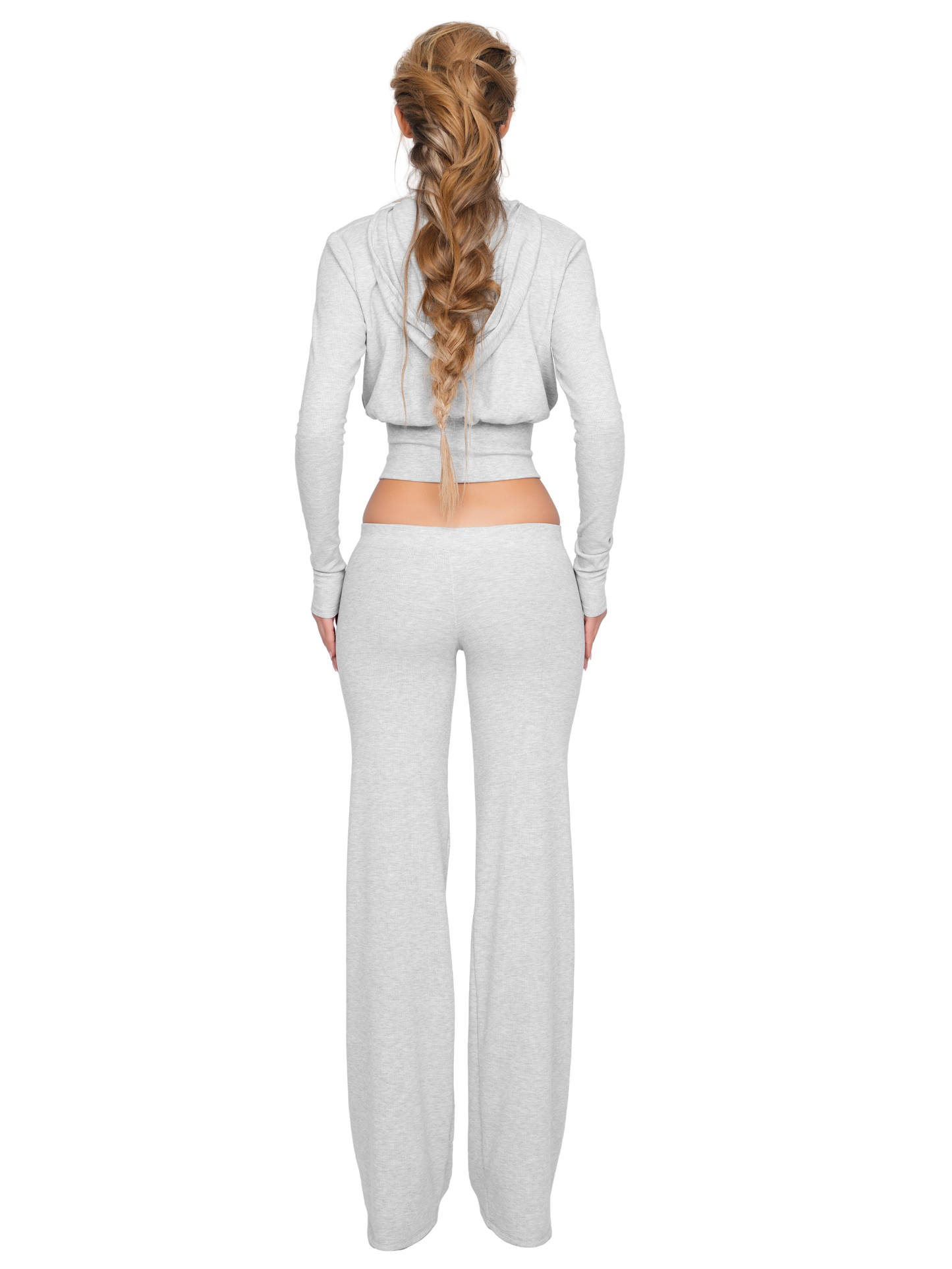 Pordena Ribbed Trouser - Soft Ash
