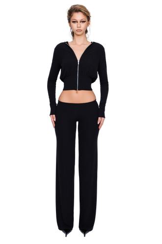 Pordena Ribbed Trouser - Obsidian Rib