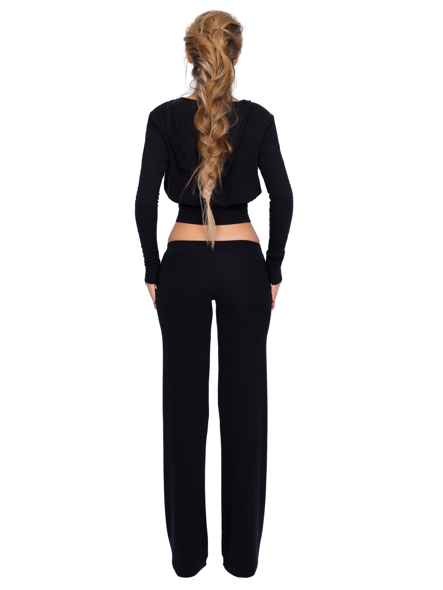 Pordena Ribbed Trouser - Obsidian Rib