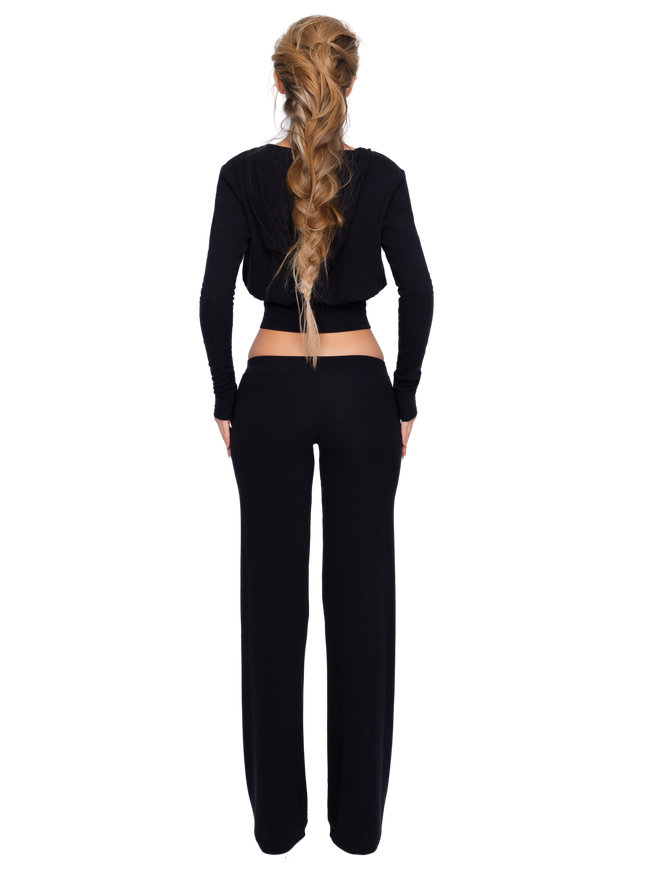 Pordena Ribbed Trouser - Obsidian Rib