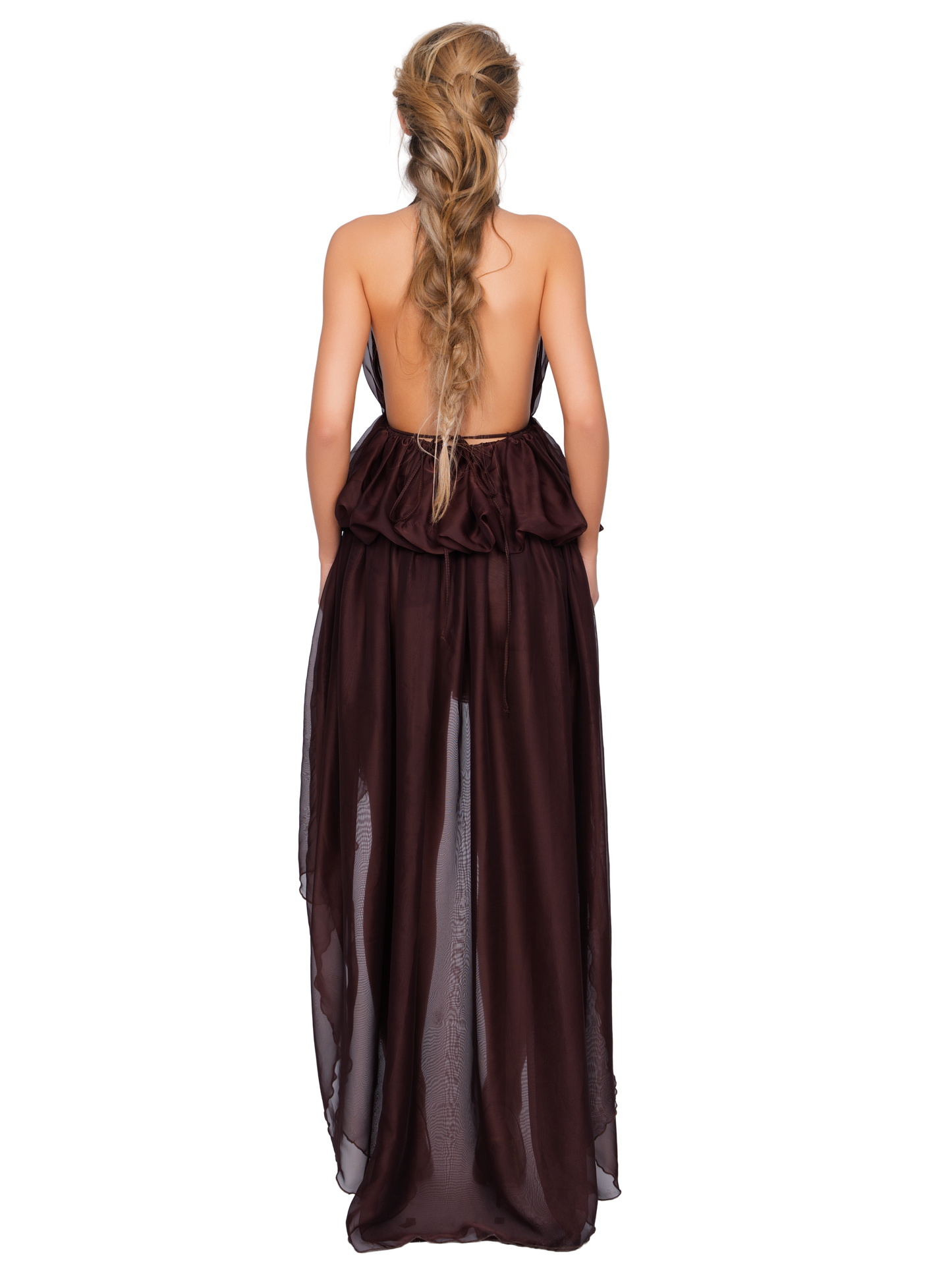 Bolzano Halter Dress - Espresso