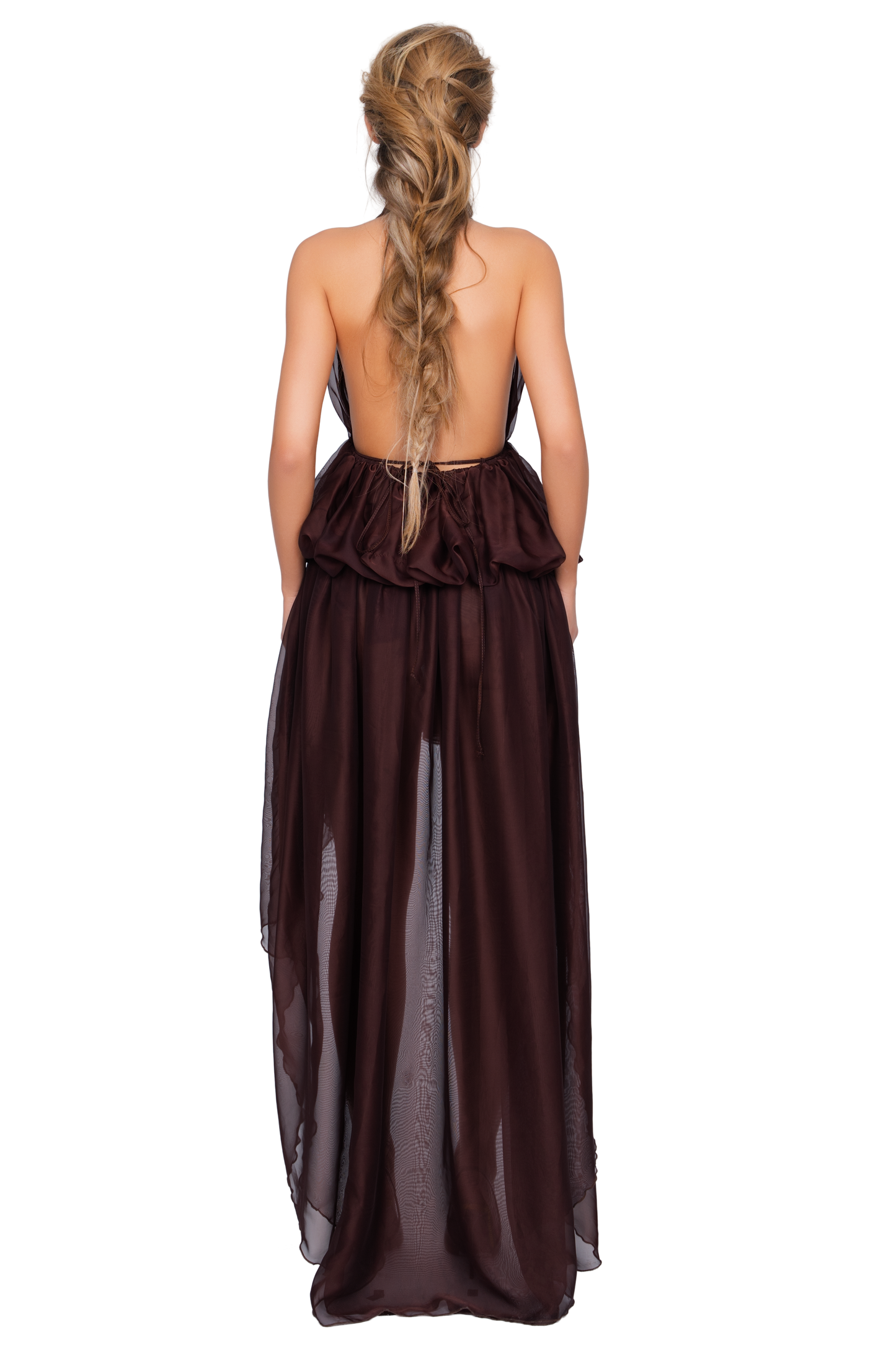 Bolzano Halter Dress - Espresso