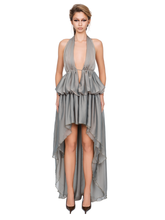 Bolzano Halter Dress - Shadow Sage