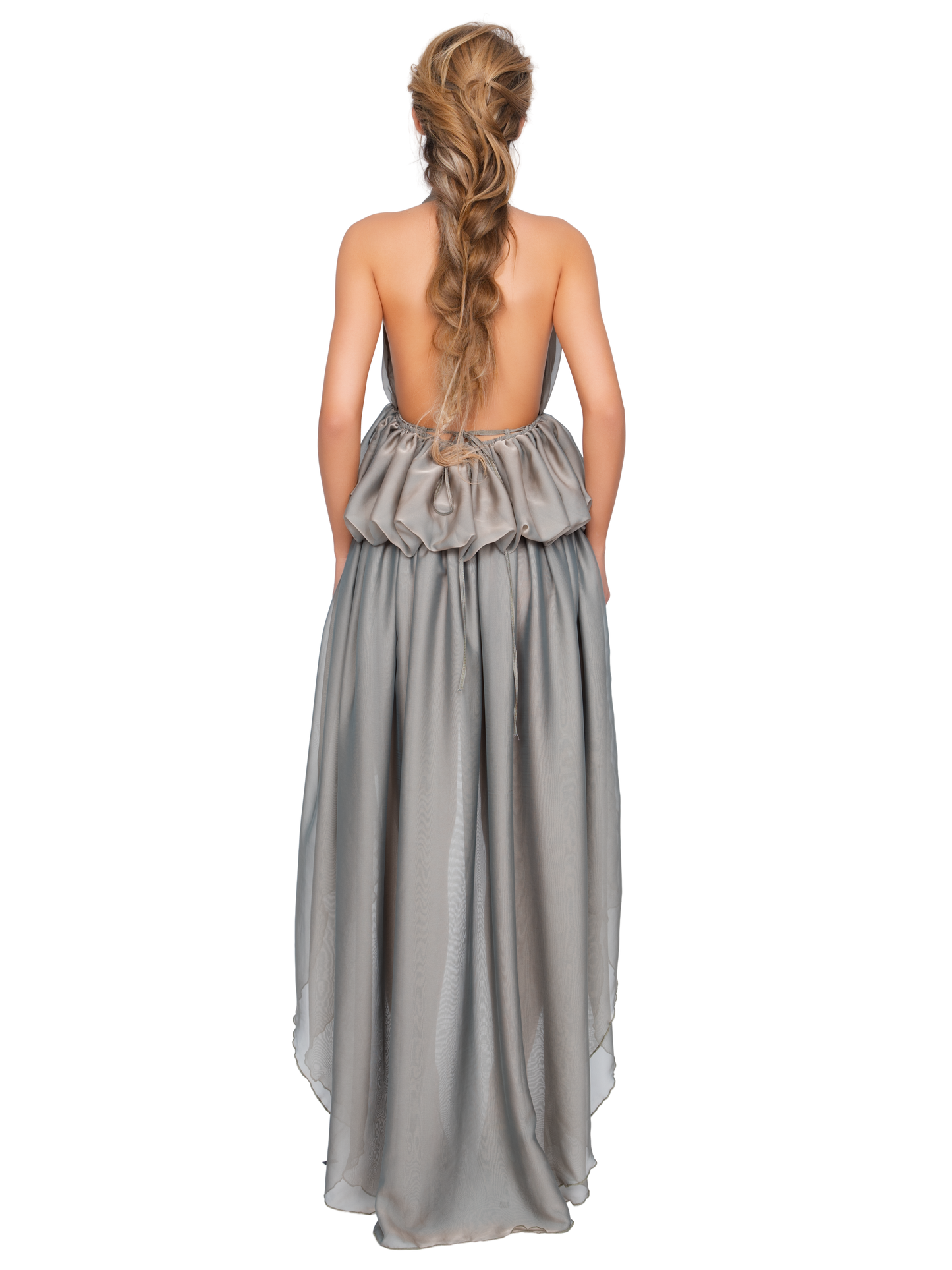 Bolzano Halter Dress - Shadow Sage