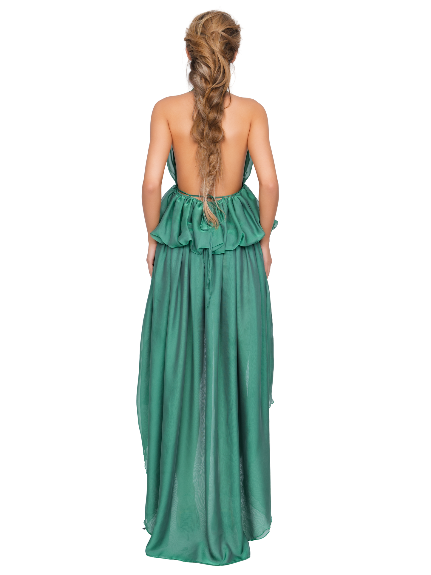 Bolzano Halter Dress - Moss Mist