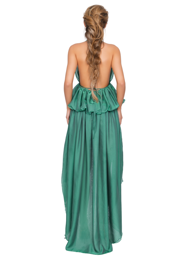 Bolzano Halter Dress - Moss Mist