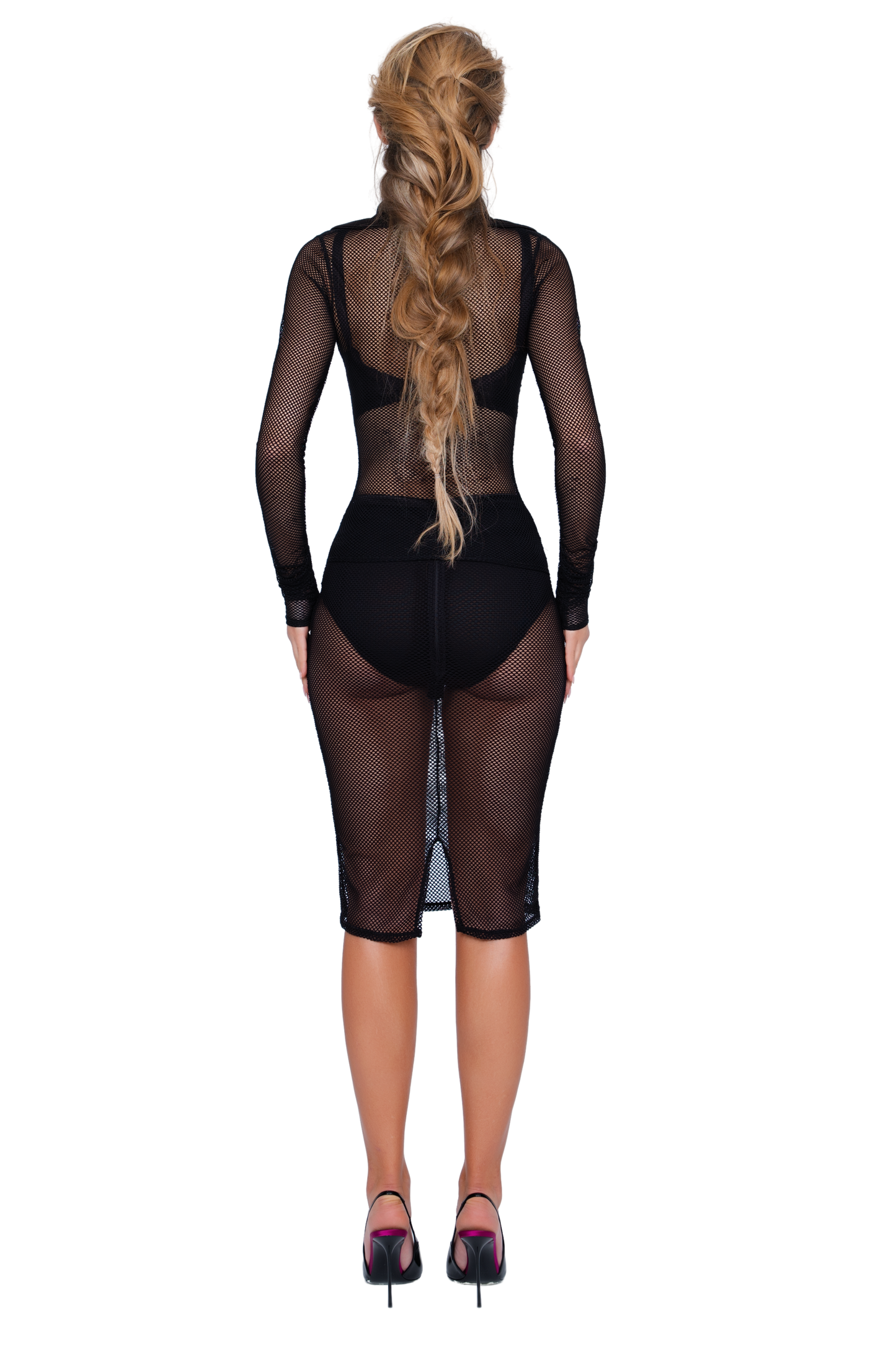Brocon Ruched Fitted Shirt - Shadow Net