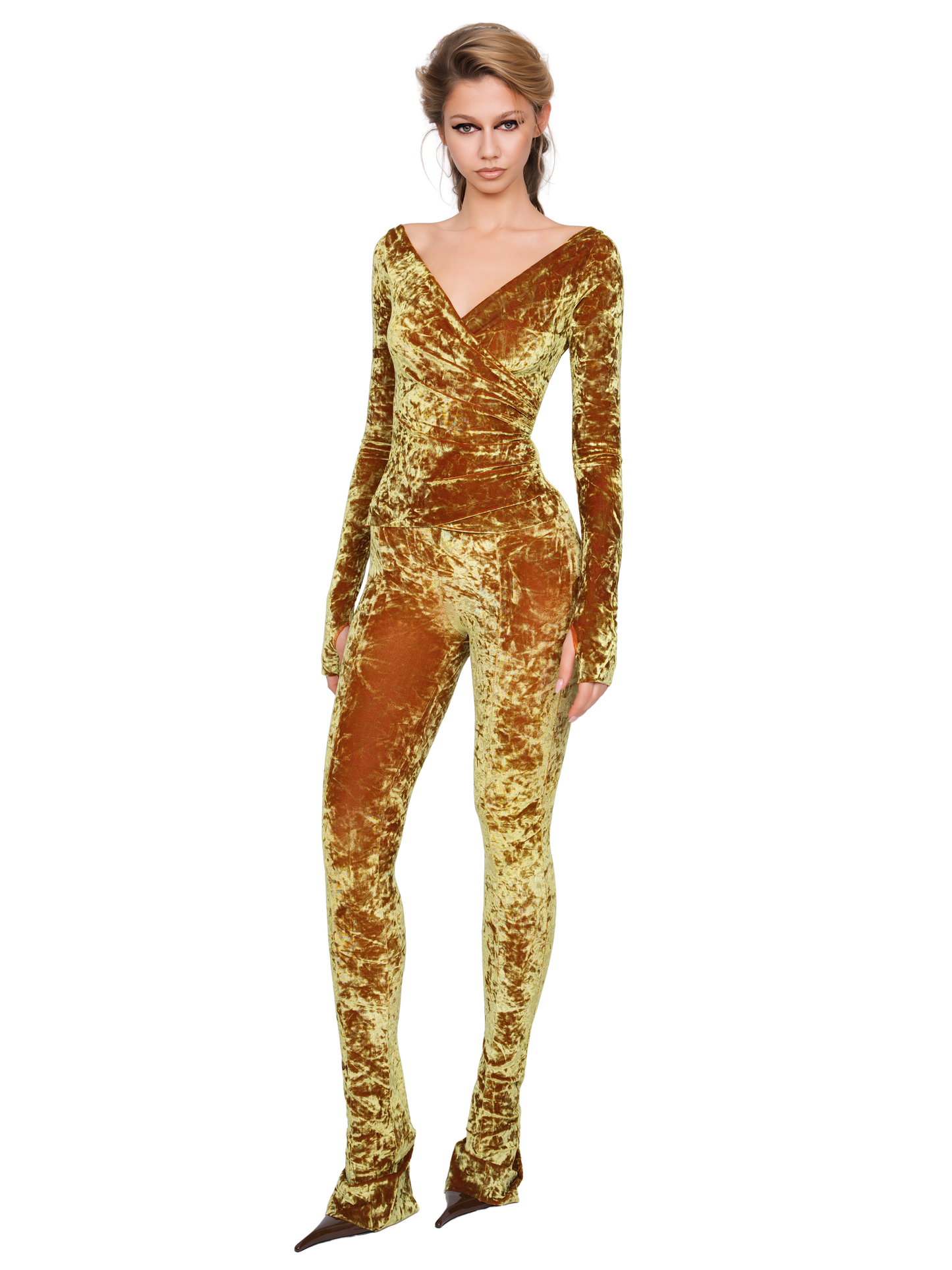 Lanai Long Sleeved Top - Honey Lime