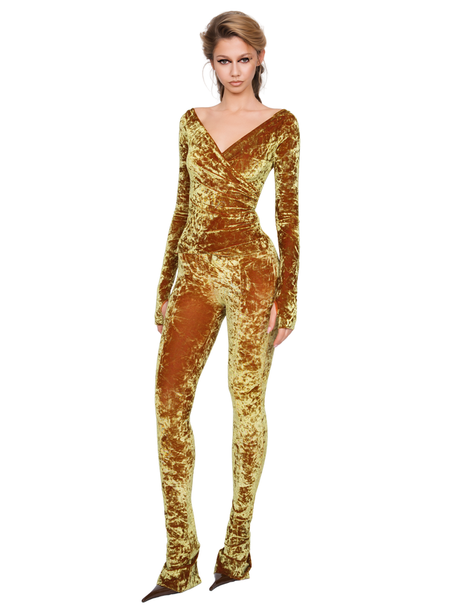 Lanai Long Sleeved Top - Honey Lime