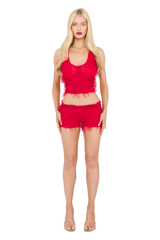 Cova Vest Top - Red Red
