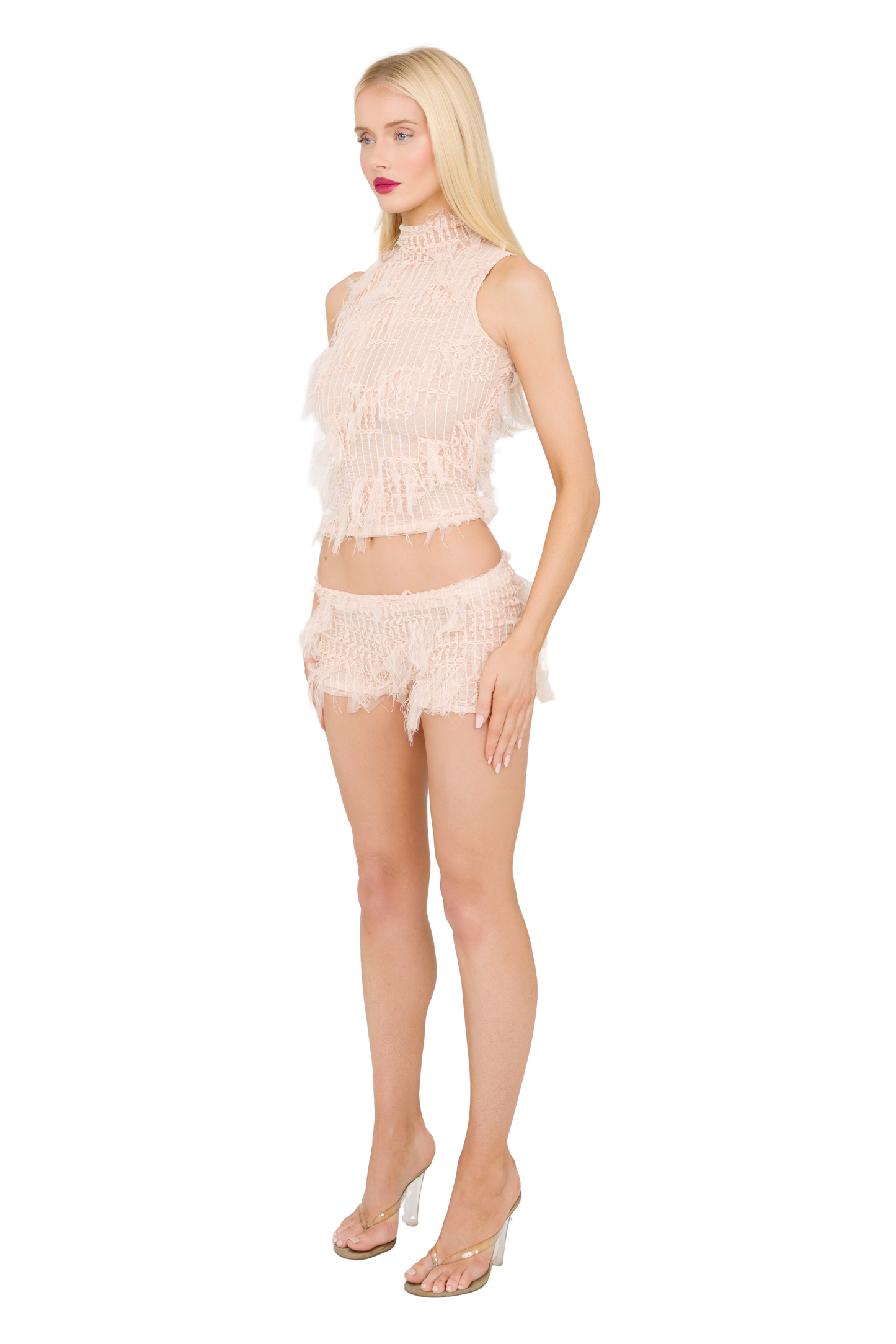 Neyo High Neck - Pale Pink