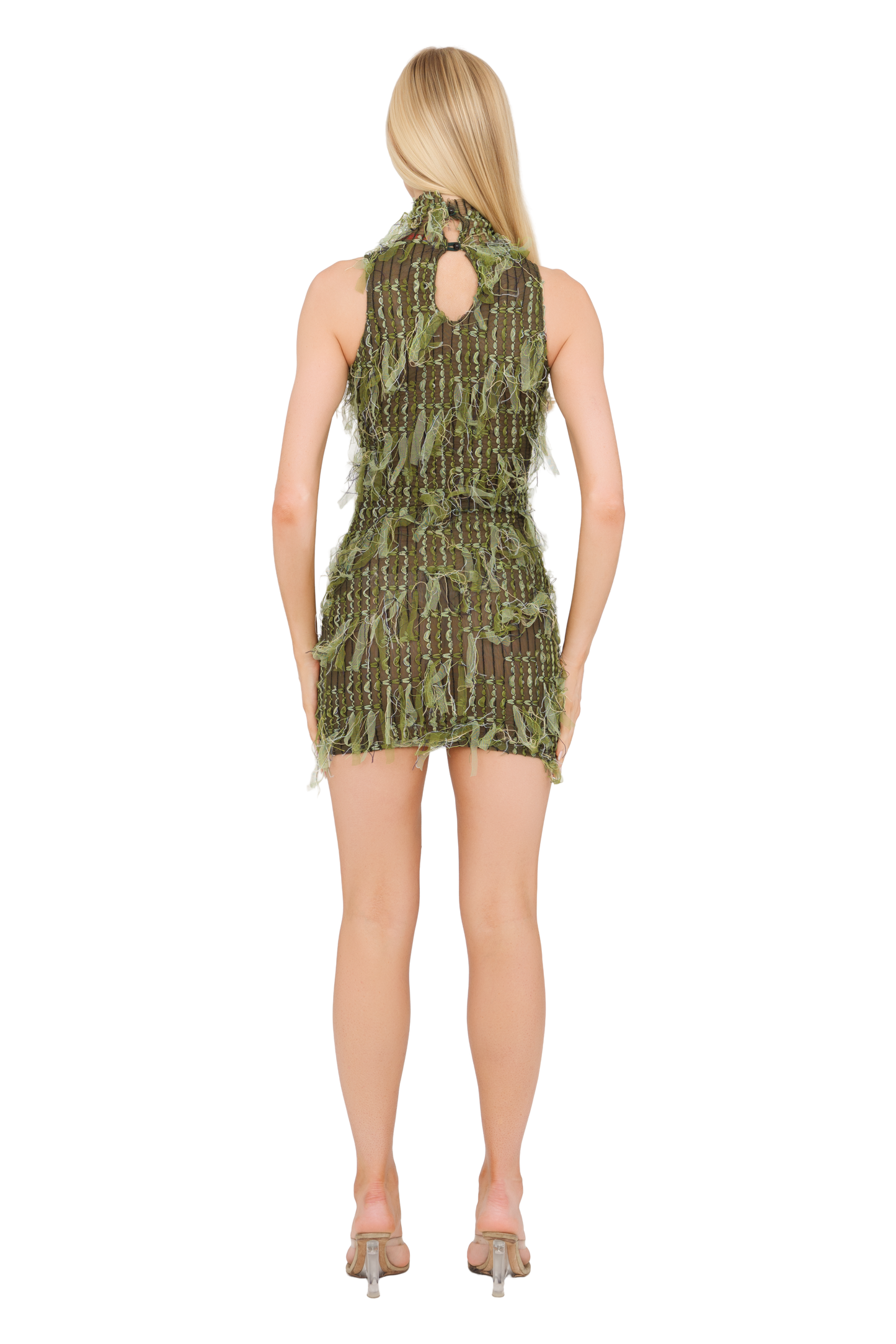 Kaia Mini Dress - Moss Green