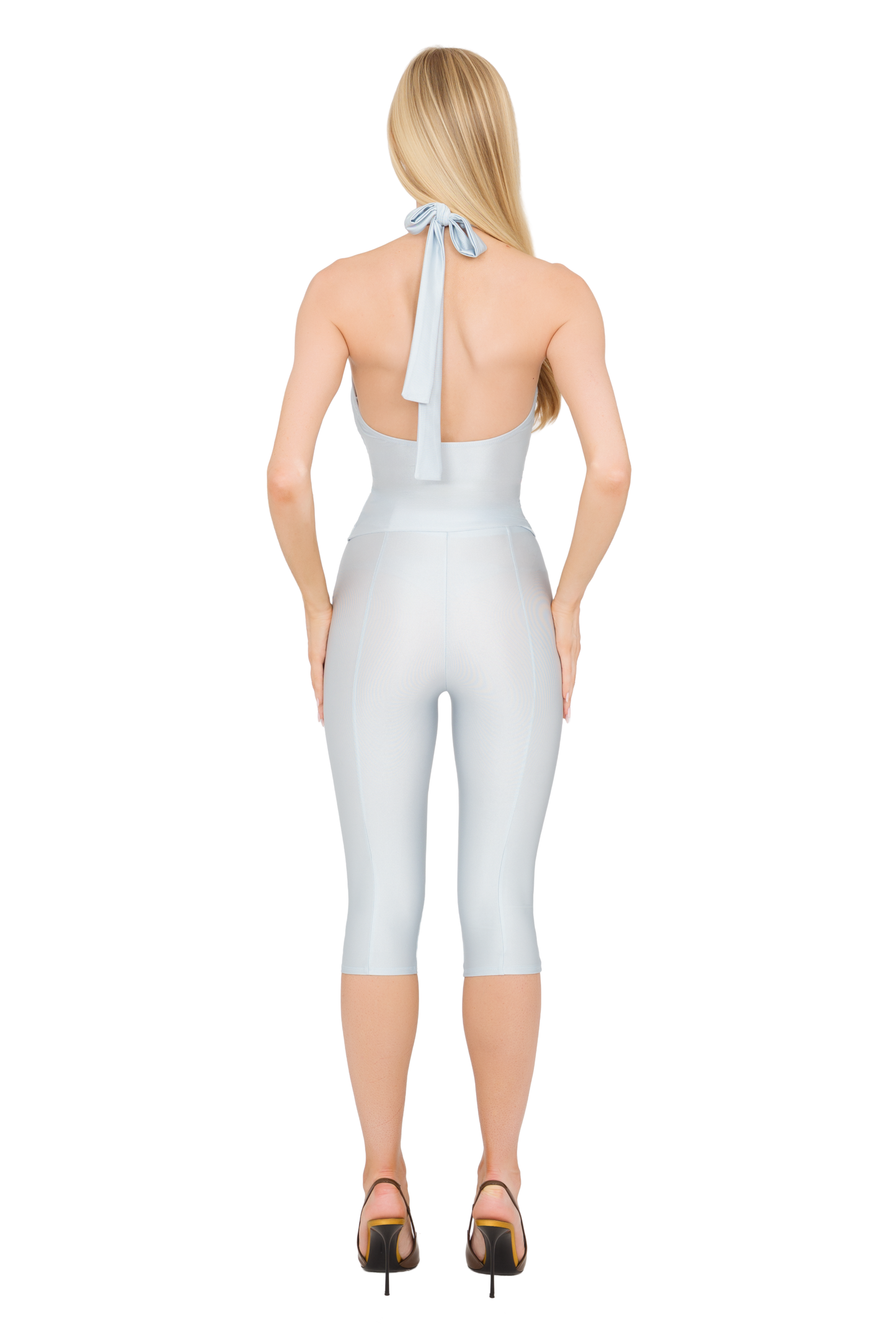 Lanai Halter Top - Ice Veil