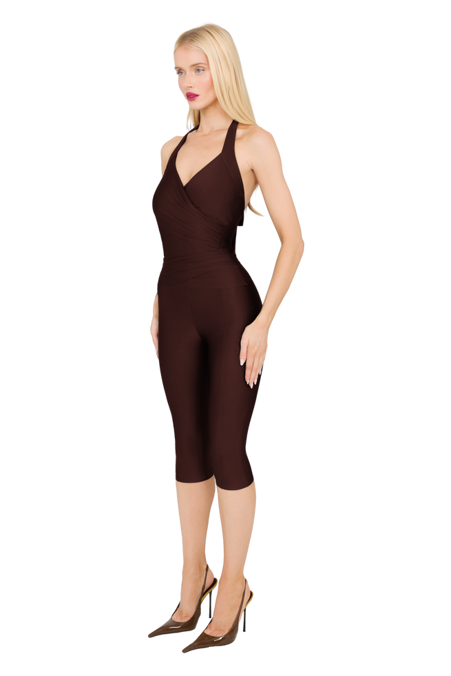 Lanai Halter Top - Chocolate