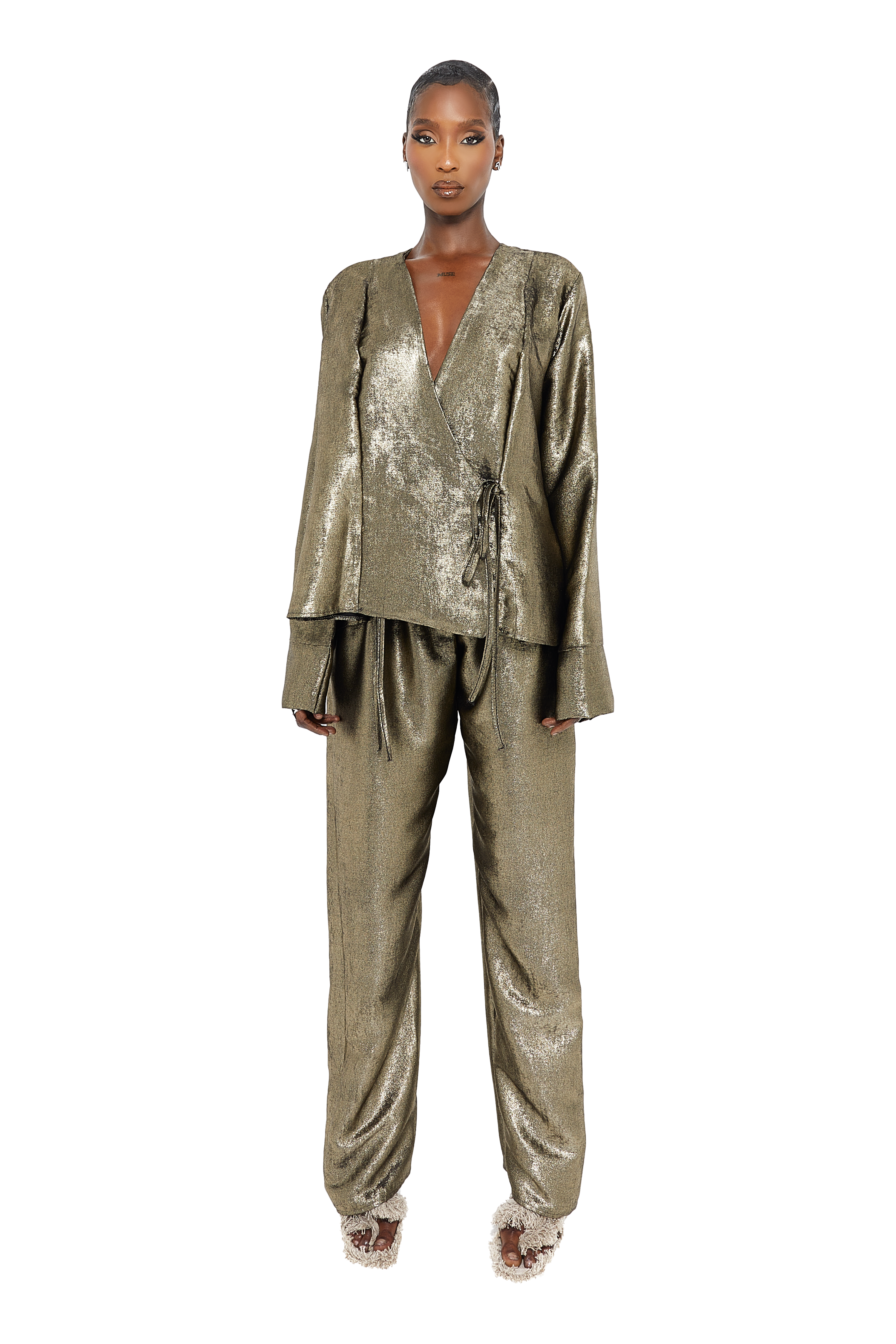 Mens Night Club Metallic Gold Suit Pantsstraight Leg Trousers  Fruugo IN