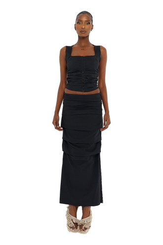 PERITO SKIRT Satin Black CouCoo